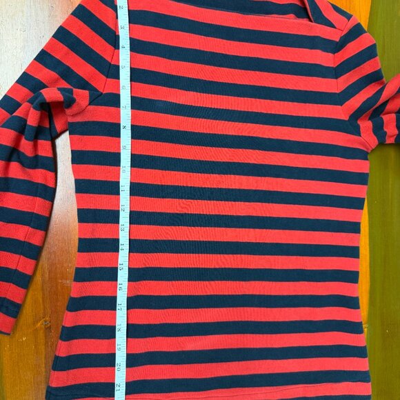 Kate Spade Saturday Striped Stretch Knit Pullover Coastal French Girl Timeless - Picture 6 of 8